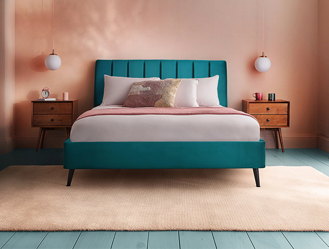 Image of a bed and bedding