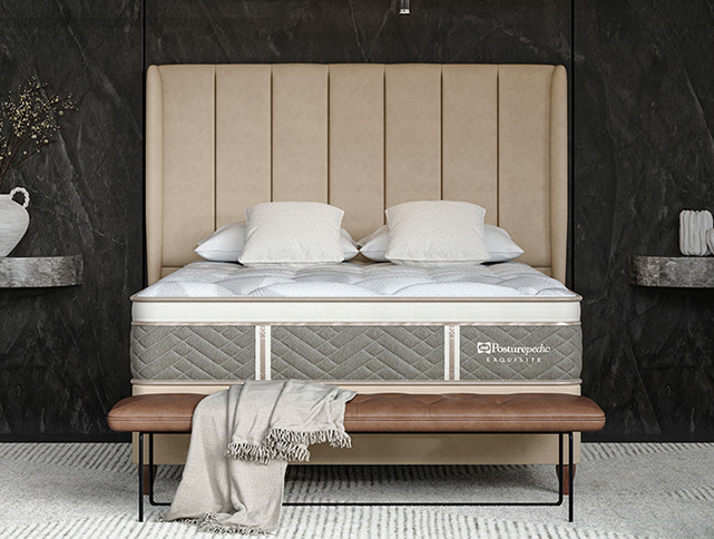 Image of a bed and bedding