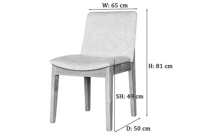 flavia dining chair dimensions