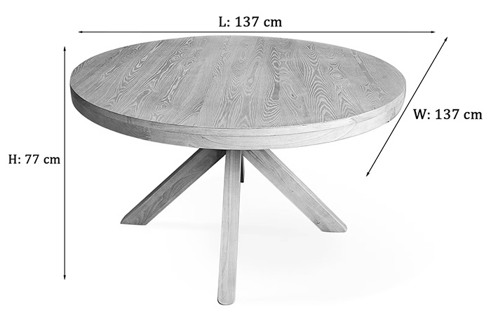 flavia dining table dimensions