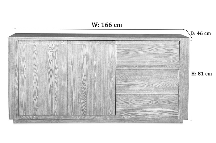 flavia sideboard dimensions