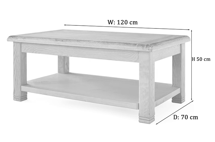 savannah coffee table dimensions