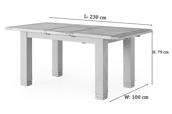 savannah dining table dimensions