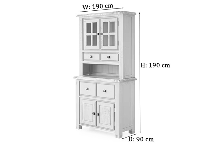 savannah buffet & hutch dimensions