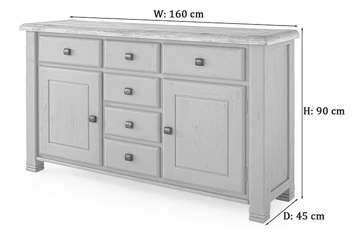 savannah sideboard dimensions