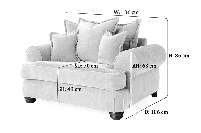 Charlotte Arm Chair Dimensions