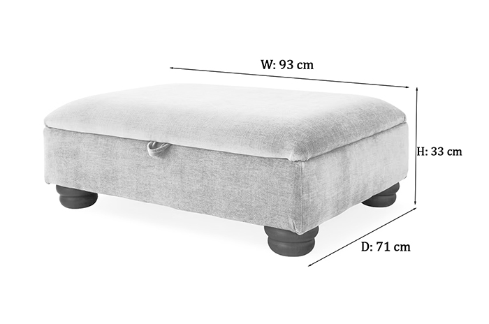 Charlotte Foot Stool Dimensions