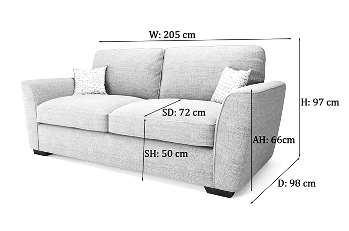 Fantasia Corner Sofa Dimensions