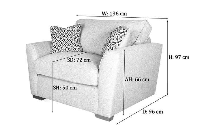 Fantasia Corner Sofa Dimensions