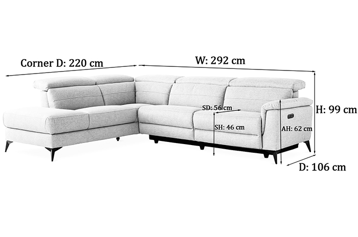 Penny Corner Sofa Dimensions
