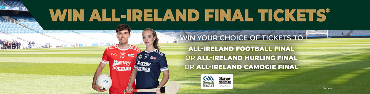 GAA Competition. Win a €10000 Harvey Norman Gift Card for your local GAA club, or a €5000 Harvey Norman Gift Card for yourself
