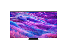 TV showing colorful abstract art