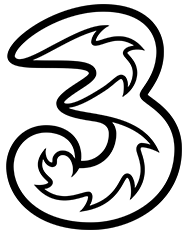 Three Logo. Swith to THREE today and save