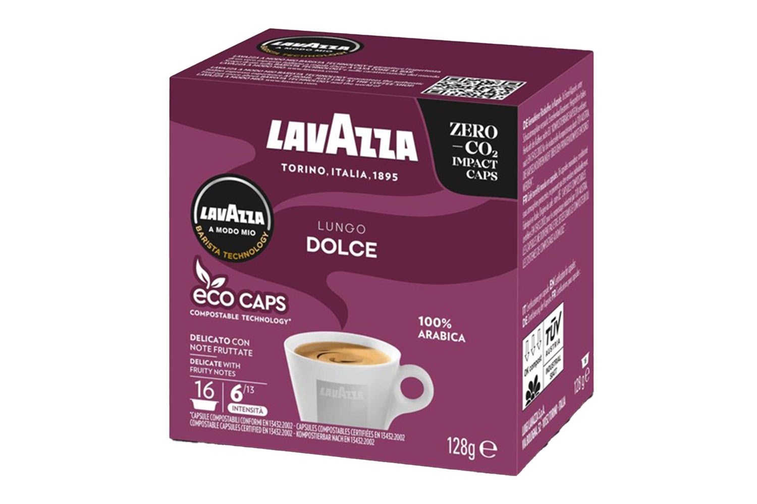 Lavazza 'A Modo Mio' Lungo Dolce Coffee Capsules