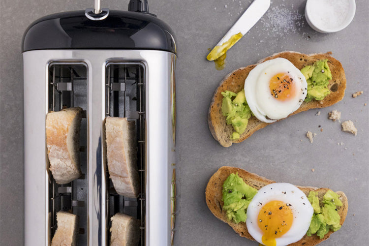 Dualit Long Slot Lite 4 Slice Toaster | 46025 | Gloss Black -Home Appliances 46025 2