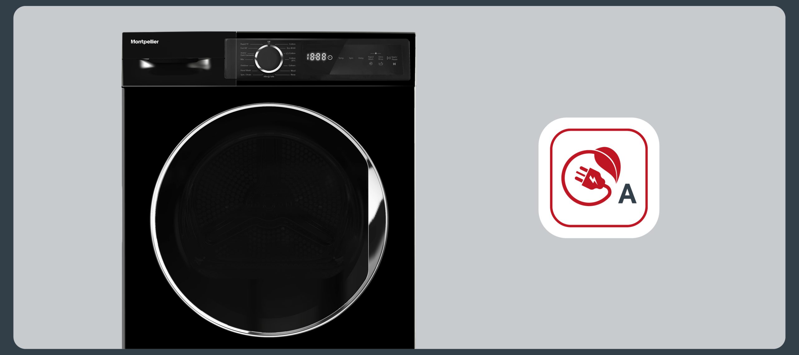 Montpellier 8kg Freestanding Washing Machine | MWM814BLK -Home Appliances MWM814BLK 2