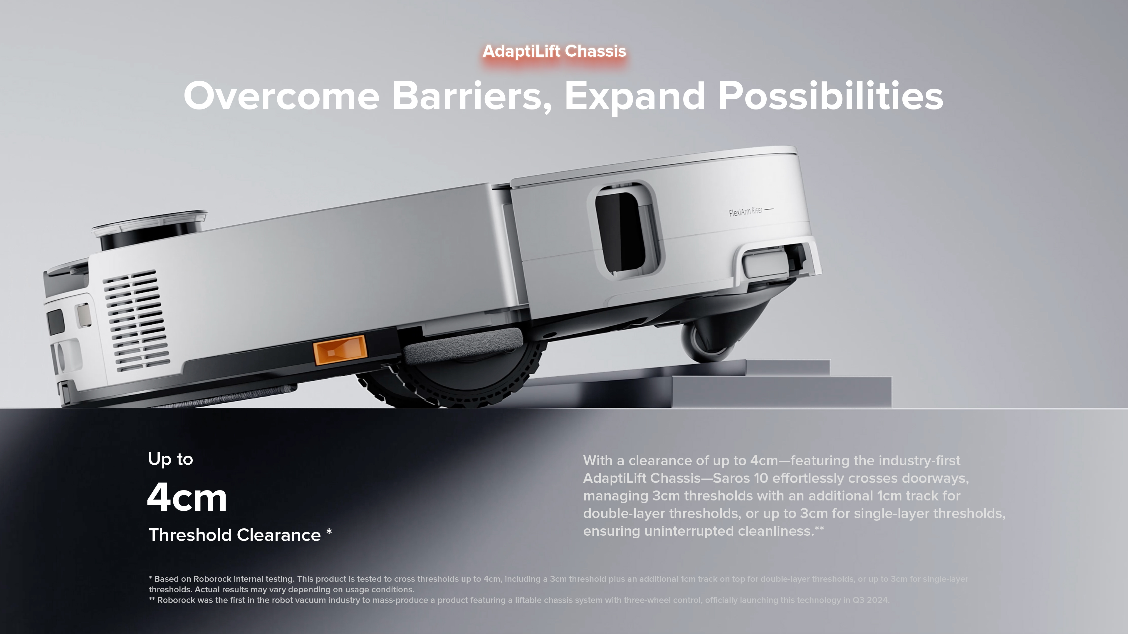 Adapts to obstacles
