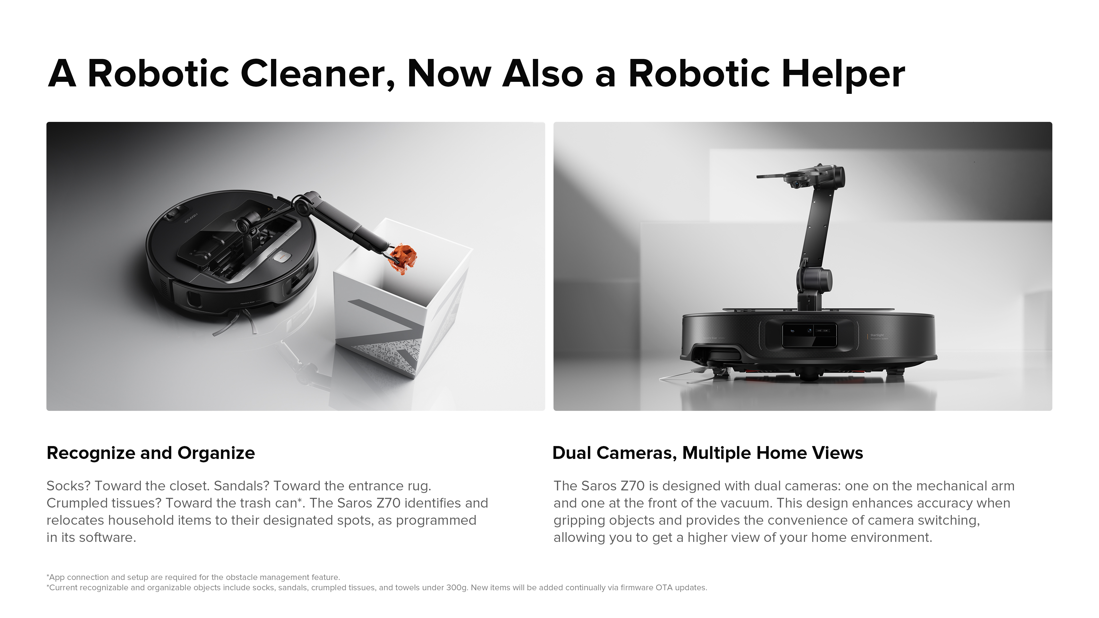 A Robotic Cleaner, Now Also a Robotic Helper