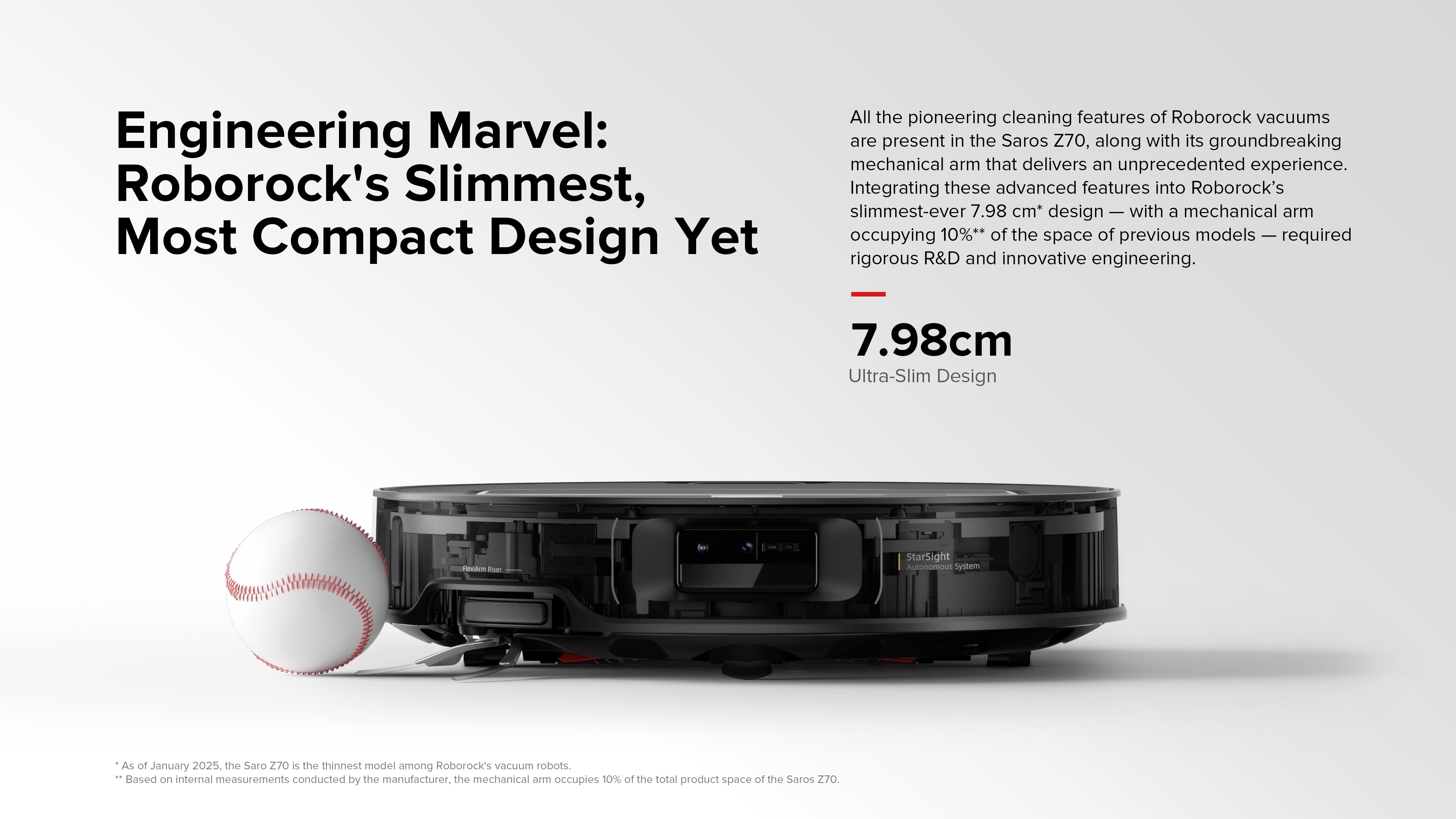 Engineering Marvel: Roborock's Slimmest, Most Compact Design Yet